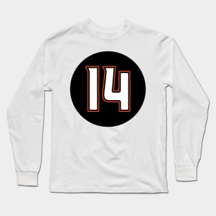 Adam Henrique Number 14 Jersey Anaheim Ducks Inspired Long Sleeve T-Shirt
